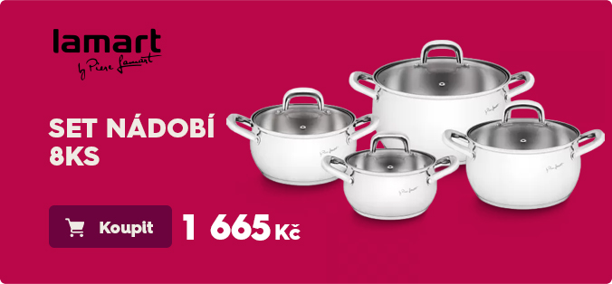 SET NÁDOBÍ 8KS NEREZ SHAPE LAMART LT1111