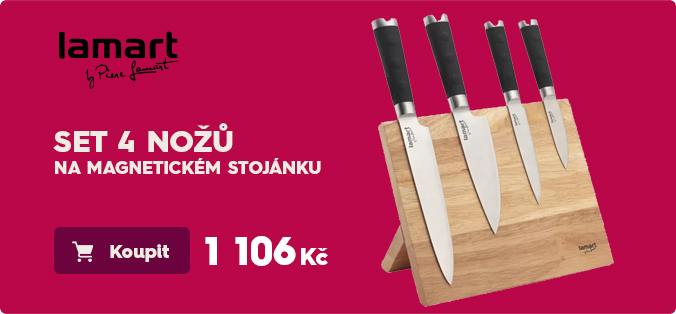 LT2026 SET 4NOŽE NA MAGN.STOJÁNKU LAMART