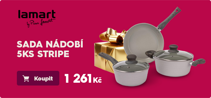 SADA NÁDOBÍ 5KS STRIPE LAMART LT1284
