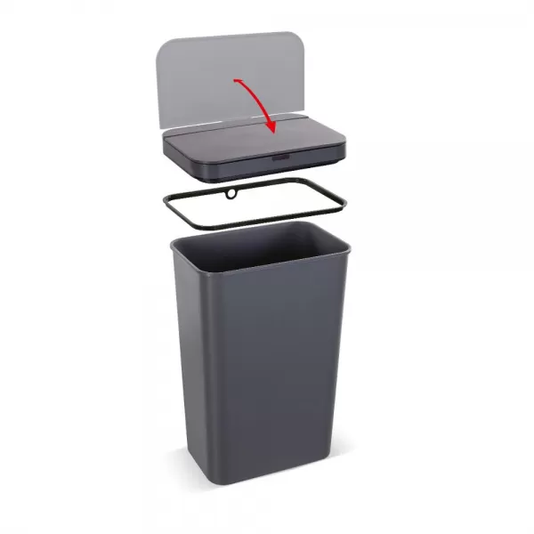 BEZDOTYKOVÝ KOŠ 50L ŠEDÝ SENSOR LAMART LT8108