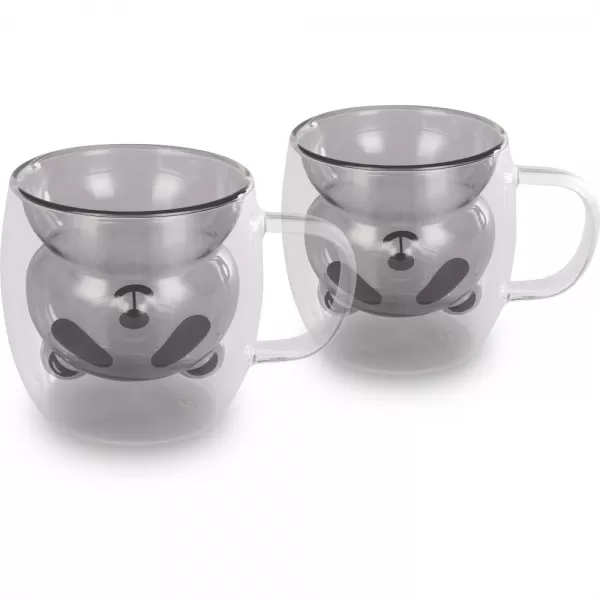 SET 2 BEAR ČERN.230ML VASO LAMART LT9126